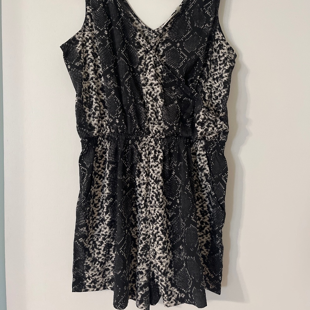 Animal print romper